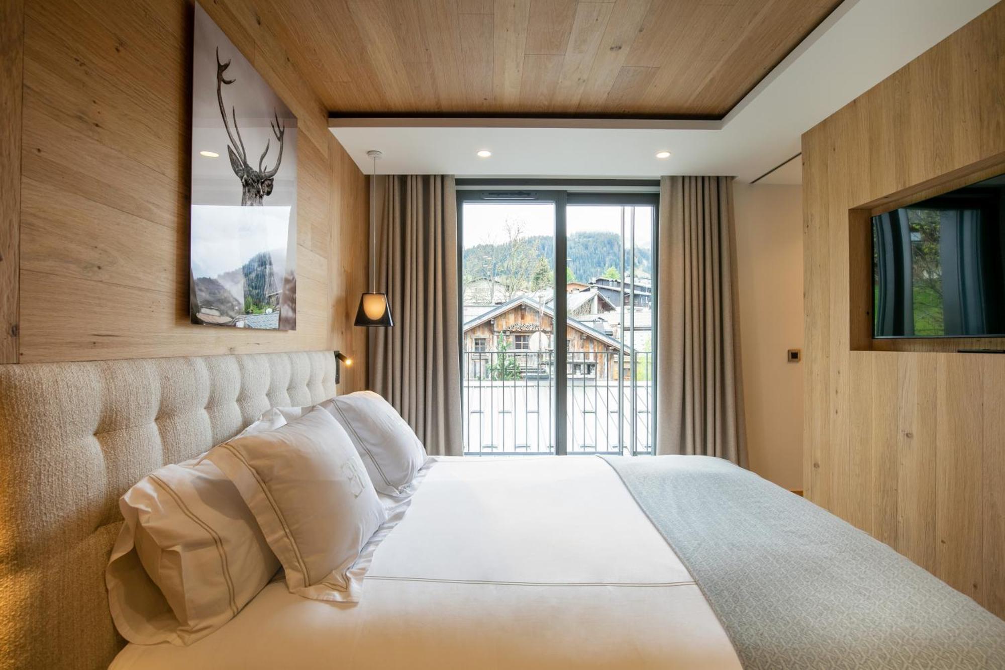 Ecrin Blanc - De Gamme - Balcon Avec Vue - Centre De Appartement Megève